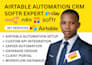 set up airtable CRM, client portal and softr web app with automation